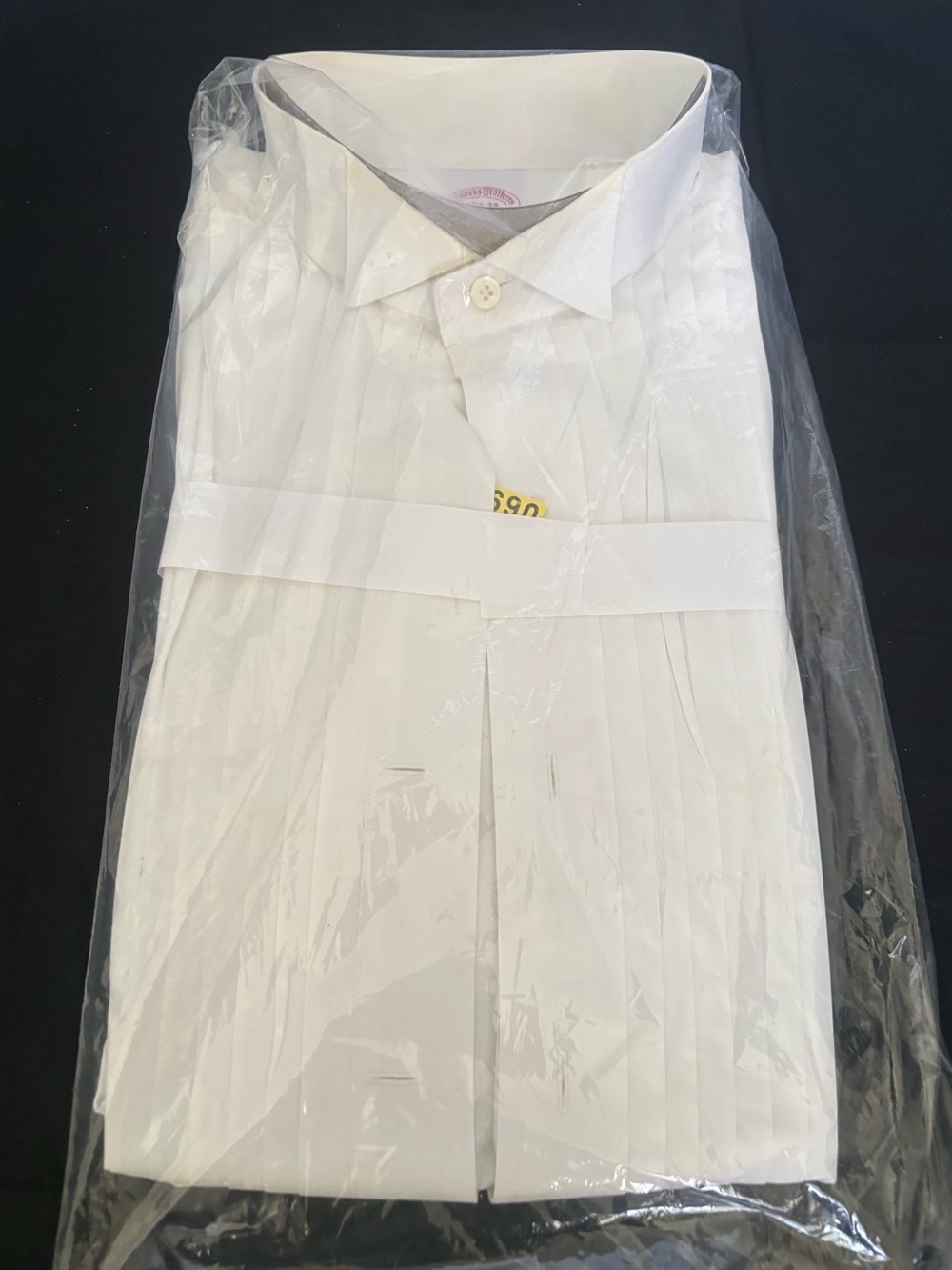 Brooks Brothers White Dress Shirt with Point Collar
